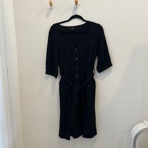 Theory Black Dress with buttons